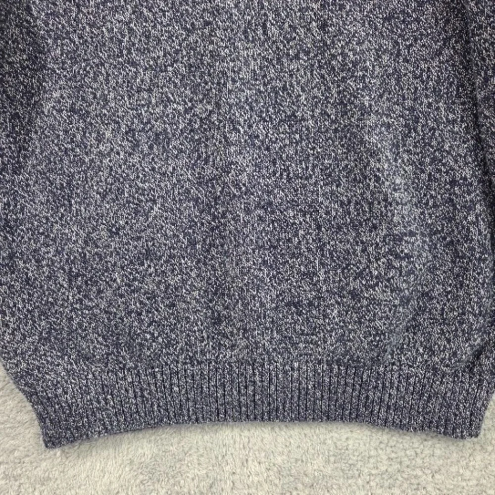Eddie Bauer Sweater Mens Large Tall (TL) Crewneck Knit Pullover Marled Knit Blue - Picture 12 of 13